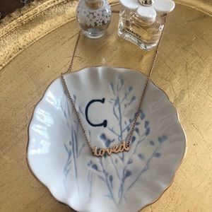 Cursive LOVED Necklace gold color